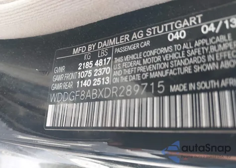 2013 Mercedes-Benz C 300 Luxury 4Matic/Sport 4Matic from USA, damaged, VIN WDDGF8ABXDR289715